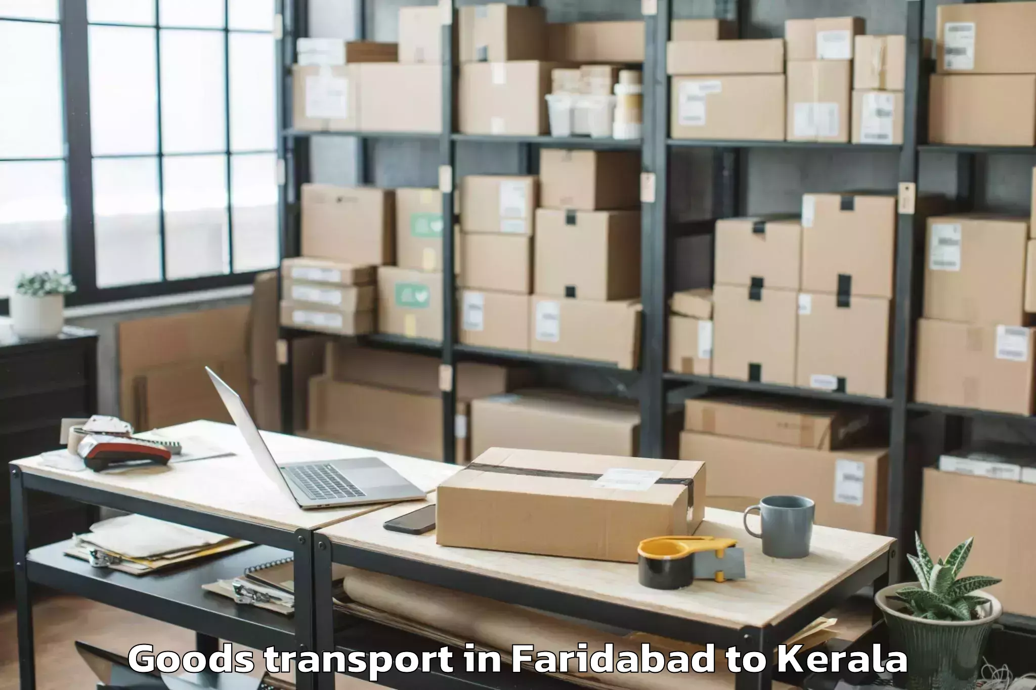 Book Faridabad to Cochin Goods Transport Online